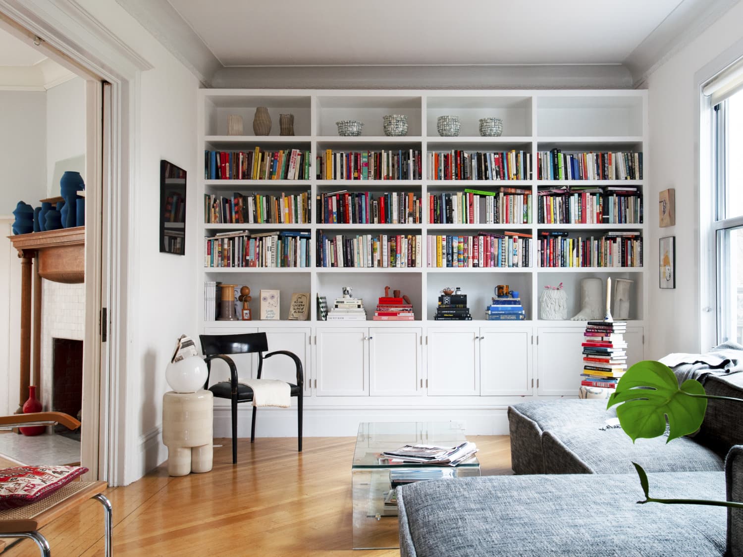 Mid century 2024 built in bookcase